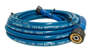 Slick Blue Pressure Washer Hose HD 1/4" 1 Wire M22 to M22 225 Bar 150deg C - 10 metre