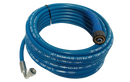 Slick Blue Pressure Washer Hose HD 1/4" 1 Wire 225 Bar 150deg C M22 - 3/8" Swept 90 elbow - 20 metre