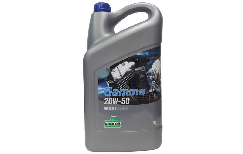 Rock Oil Gamma 20W-50 Mineral Motorcycle Engine Oil 4L