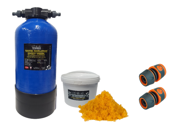 DI Water Filter Pressure Vessel and Resin Kit - 11 litre Ready To Connect*.