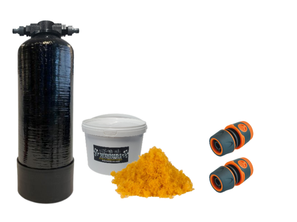 DI Water Filter Pressure Vessel and Resin Kit - 7 litre Ready To Connect*