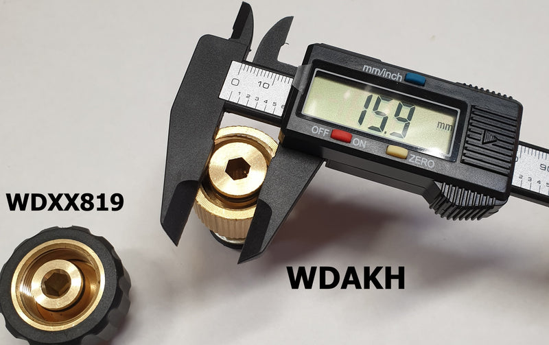 Adaptor - Karcher Pro 22mm old style 15.9mm internal shaft adaptor built in thread WDAKH