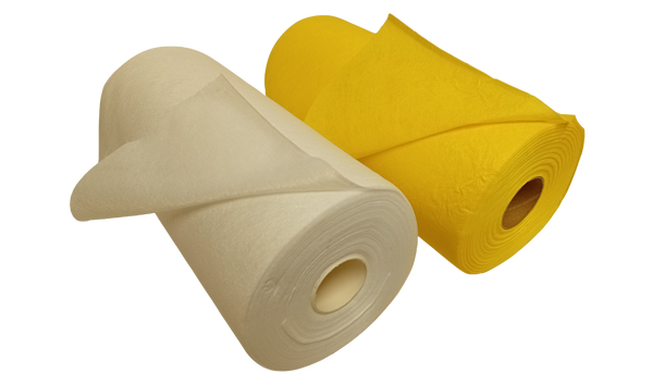 Disposable Microfibre Cloths/Wipes Roll - 125 sheets 330 x 250mm - White or Yellow