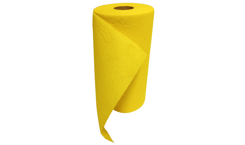 Disposable Microfibre Cloths/Wipes Roll - 125 sheets 330 x 250mm - White or Yellow