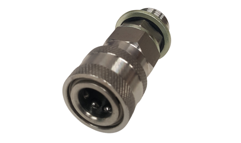 Quick Release Connector - Stainless Steel 1/4 BSP Male Fitting with 1/4" Dowty Washer
