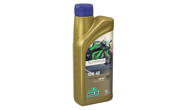 Rock Oil Synthesis 10W40 Fully Synthetic 4-Stroke Engine Oil for Motorcycles 1L - High Performance and Protection