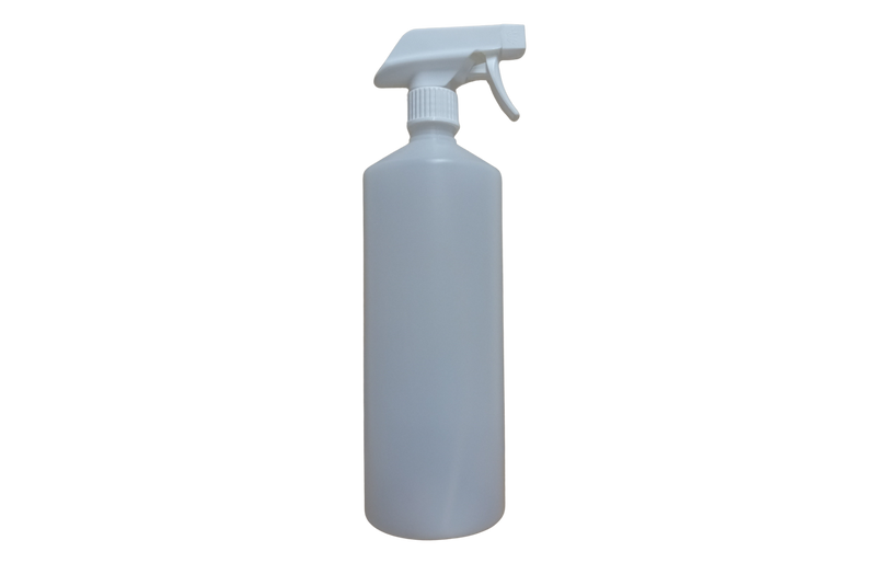 1L Spray Bottle with Spray and Foamer Head - White