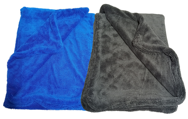 Winners Triple Twisted Double Sided Drying Towels - 1600gsm 800 x 600mm Blue or Grey