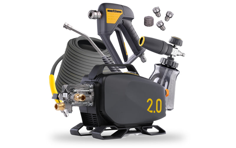 Active 2.0 Electric Pressure Washer 240V - Premium Kit - Stubby Trigger - Foam Cannon - 50 foot Hose
