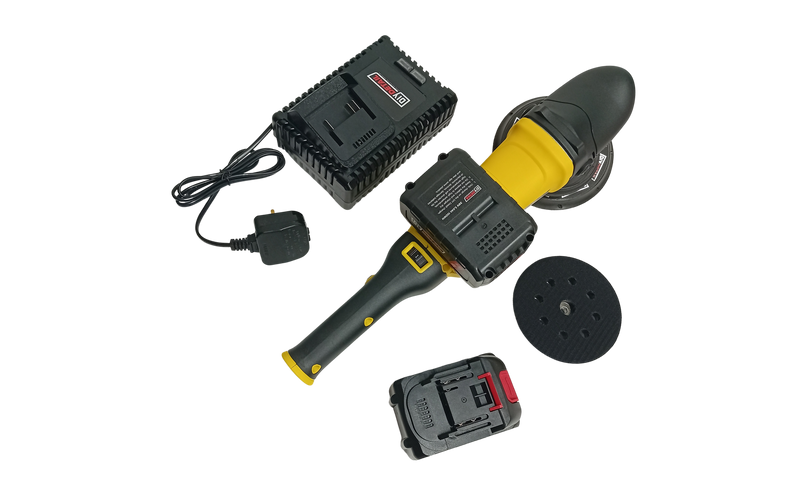 DIY Detail Cordless DA Polisher 25mm Orbit 20V 5amp 5" & 6" Pads