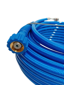 High Pressure Hose Super Slick Blue 200 Bar M22F x 3/8" Swept 90° - 15 metre