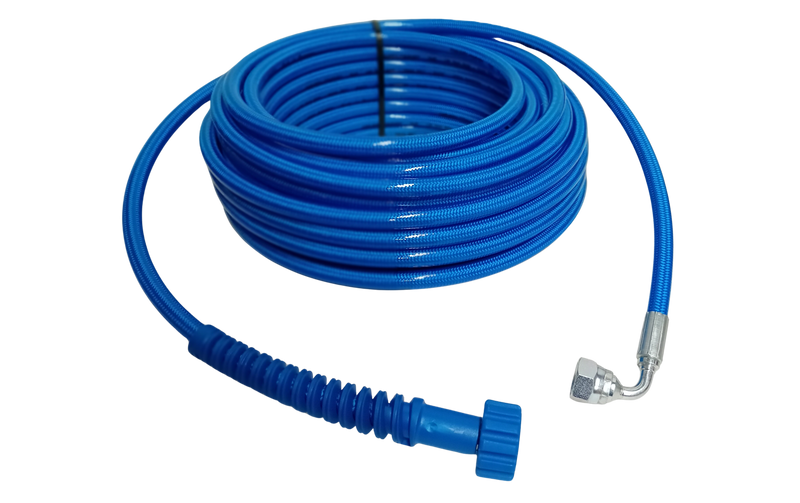 High Pressure Hose Super Slick Blue 200 BAR M22F x 3/8"M Swept 90° - 20M