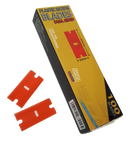 Dual Sided Orange Plastic Scraper Blades