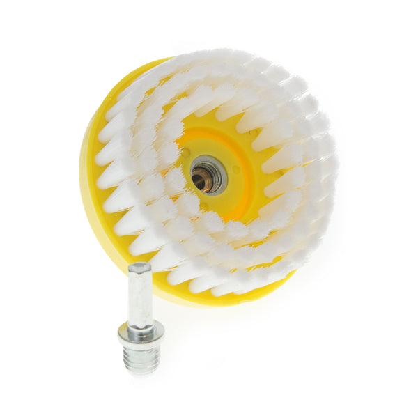 Soft Bristle Rotary Brush 100mm -  Includes 14mm x 6mm Arbour