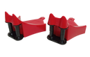 MaxShine Ezy Wheel Hose Twin Slide Rollers - Pack of 2 in Red - Heavy Duty Polyethylene