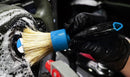 MaxShine Natural Boar’s Hair Detailing Stubby Brush - Blue