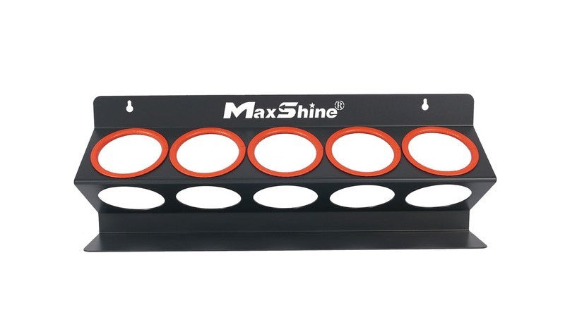 MaxShine Wall Mounted Bottle Holder - 5 x 32oz/1 Litre 85mm diameter Bottles
