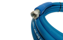 Slick Blue Pressure Washer Hose HD 1/4" 6.3mm Bore Single Wire 225 Bar/3250 psi 150deg C 1/4"Male-1/4"Female - 10 Metre