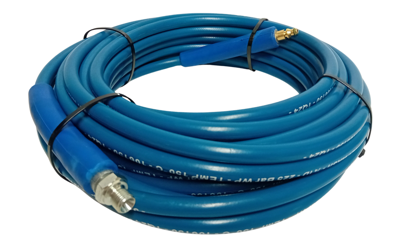 High Pressure Hose 1 Wire Slick Blue 200 bar without Nilfisk reel fitting - HOSE ONLY - 10, 15, 20 metre lengths