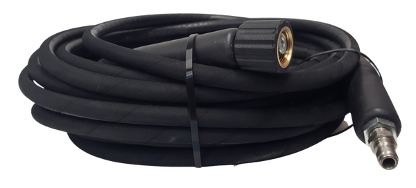 Pressure Washer Hose HD 5/16" 1 Wire 250 Bar QR Bayonet to M22 - 15 Metre