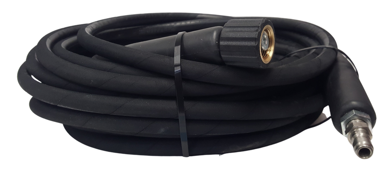 Pressure Washer Hose HD 5/16" 1 Wire 250 Bar QR Bayonet to M22 - 15 metre