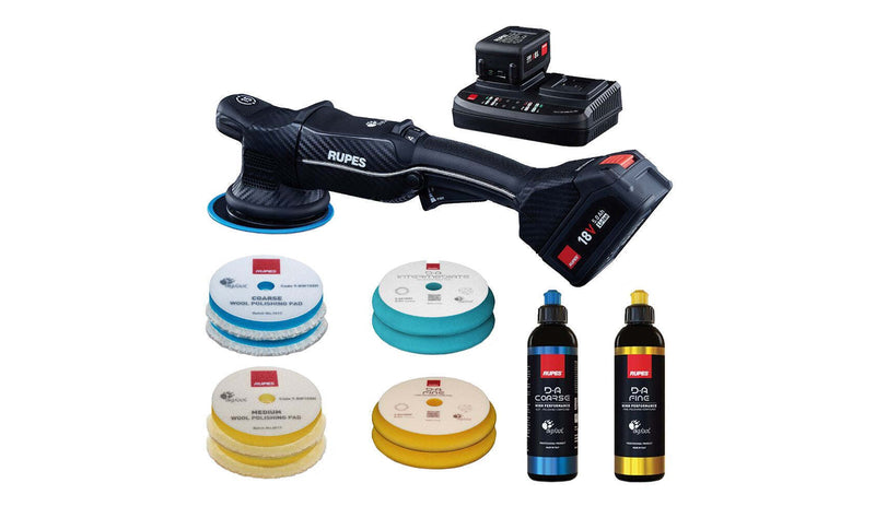 RUPES BigFoot HLR15CB2BAS Random Orbital Polisher Kit