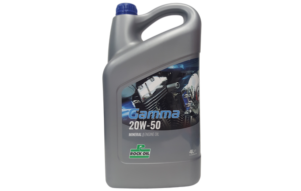 Rock Oil Gamma 20W-50 Mineral Motorcycle Engine Oil 4L