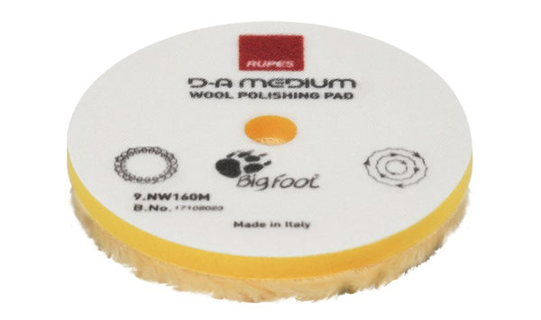 Rupes Yellow Wool Polishing Pad Medium  6"/160mm
