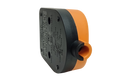 13amp Single Socket - Orange and Black Body