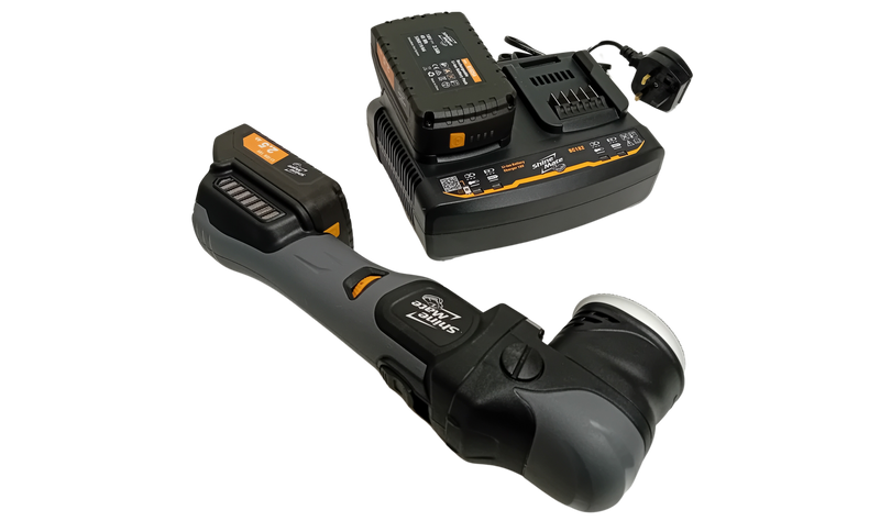 ShineMate EB350-3-12 KIT 18V Cordless Orbital Polisher with 2 Batteries & Charger