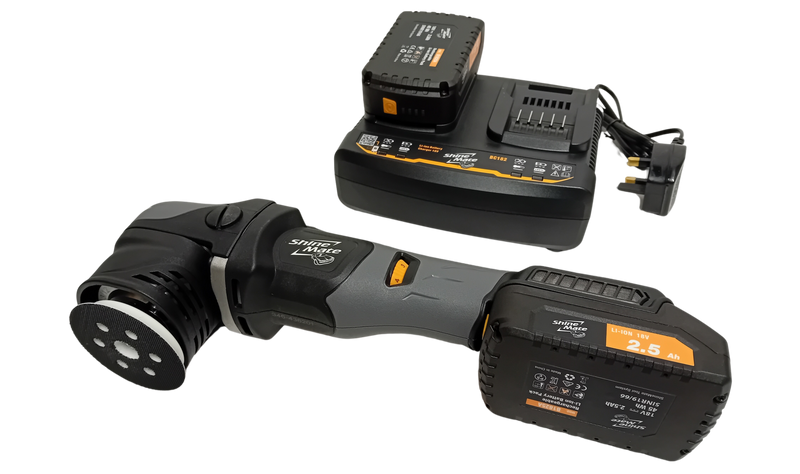 ShineMate EB350-3-12 KIT 18V Cordless Orbital Polisher with 2 Batteries & Charger