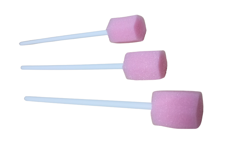 Swabs Detailing Hexagon Sponge on a Shaft - pack of 50