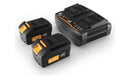 ShineMate EB251-5 18V Cordless Rotary Polisher - Kit with 2x 5Ah Batteries & Dual Charger