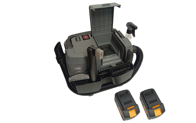 ShineMate Brushless Wet & Dry Cordless Vacuum Cleaner EC405 with 2x 18v 5aH Batteries