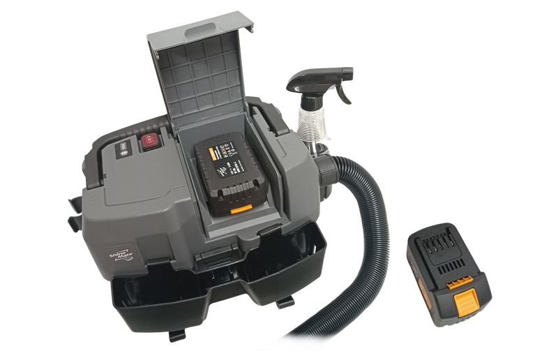 ShineMate Brushless Wet & Dry Cordless Vacuum Cleaner EC405 18v 5aH Battery