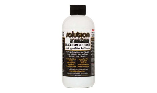 Solution Finish Black Trim Restorer - 12oz 354ml