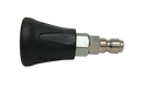 Pressure Washer Nozzle 15° degrees  11.6mm QR with Rubber Guard Black