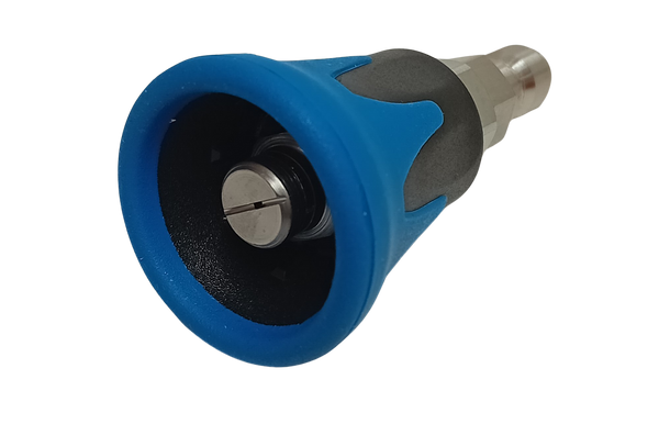 Pressure Washer Nozzle 25° degrees 11.6mm QR with Rubber Guard Blue