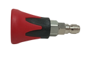 Pressure Washer Nozzle 0° degrees 11.6mm QR with Rubber Guard Red