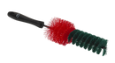 Vikan Wheel Brush Red-Green Medium 325mm Protected Shaft