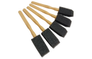 Foam Detailing Brushes 5 Set - Plastic Handle