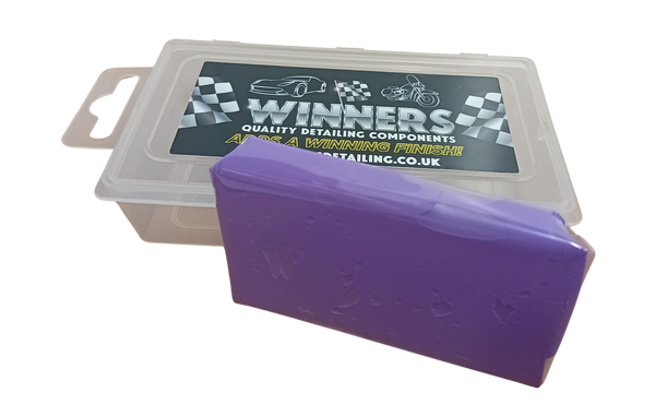 Clay Bar Coarse Grade Purple 200g with storage box
