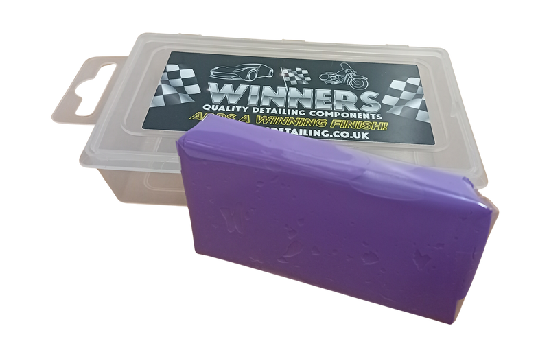 Clay Bar Coarse Grade Purple 200g with storage box