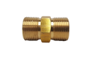 Coupler - Brass 1/4" Male/ 1/4" Male BSP