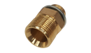 Coupler - Brass M22 Male -3/8" BSP Male including 3/8" Dowty Washer