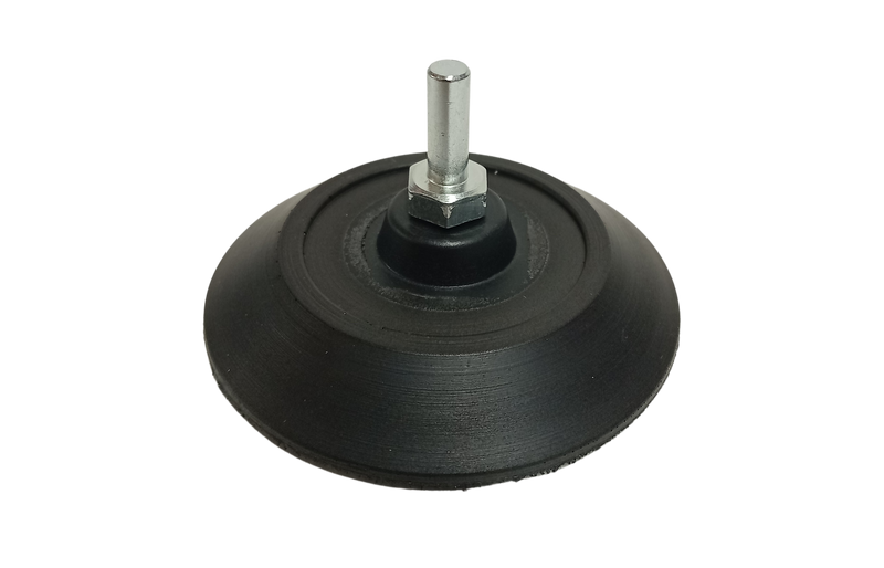 Backing Plate - Low Profile, Hook & Loop, 6mm Shaft
