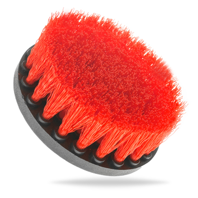Firm Rotary Brush for Carpets - Red 4inch (100mm)