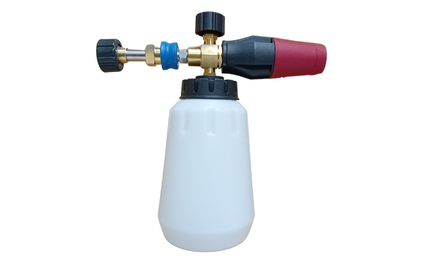 Snow Foam 360° Cannon Wide Mouth 1 litre WDQRXX819-KIT - Bosch Pro GHP-65X / Karcher HDS / M22 Female