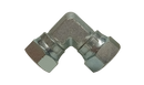 Adapter - BZP Compact 90 deg 3/8F - 3/8F