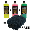Winners 1 Litre Cleaners Bundle Offer - Use Code FREENOODLE To Receive The Mitt FREE